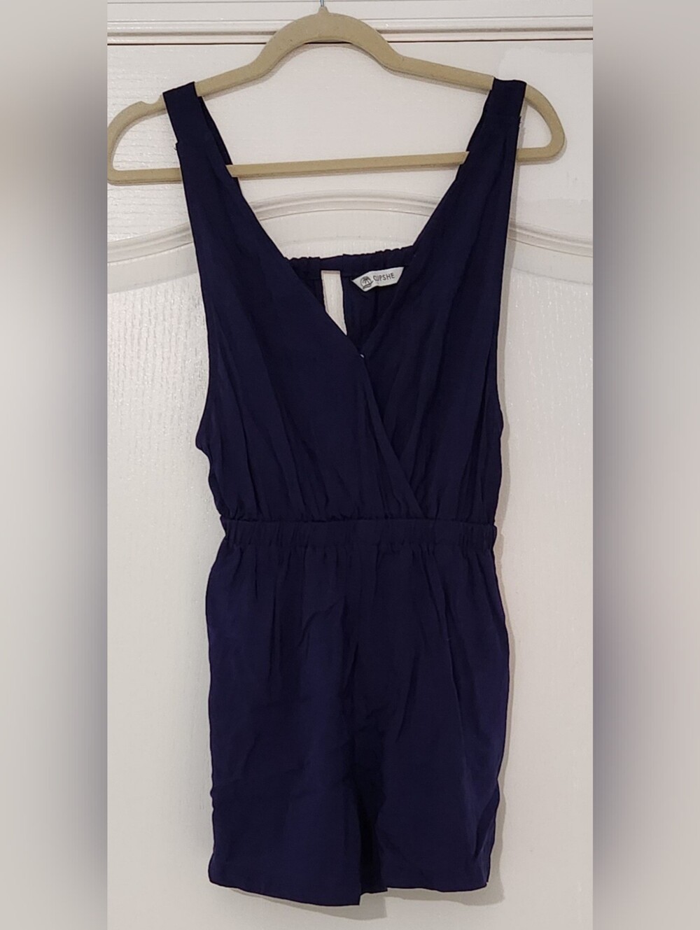 Cupshe Women's Dark Navy Blue One-Piece Romper